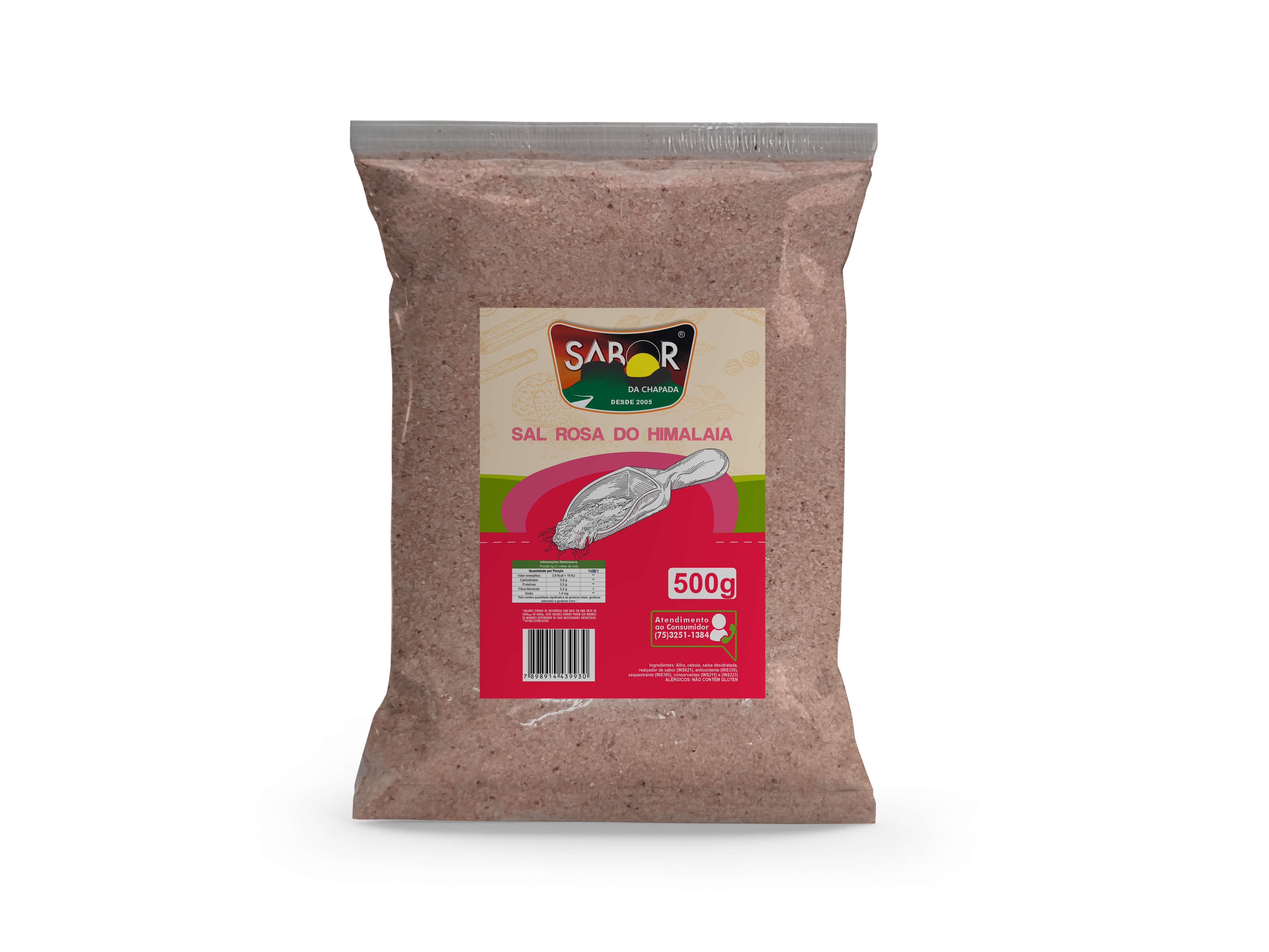 SAL ROSA DA HIMALAIA 500 G 